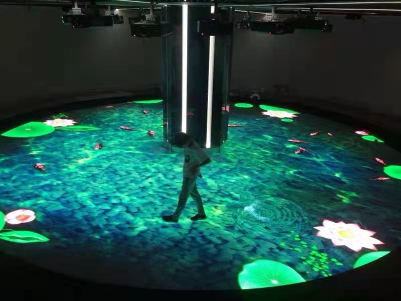 貴州魅力花都LED互動地磚屏   28㎡